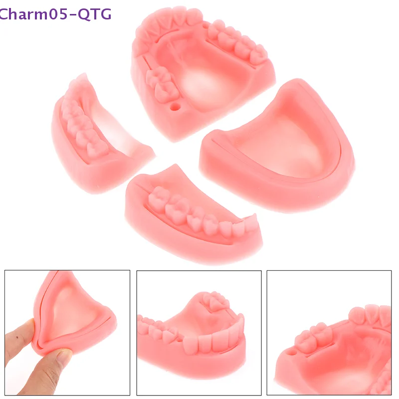 NEW New 4pcs/set Medical suture training module soft gum model food-grade silicone dental model teaching equipment