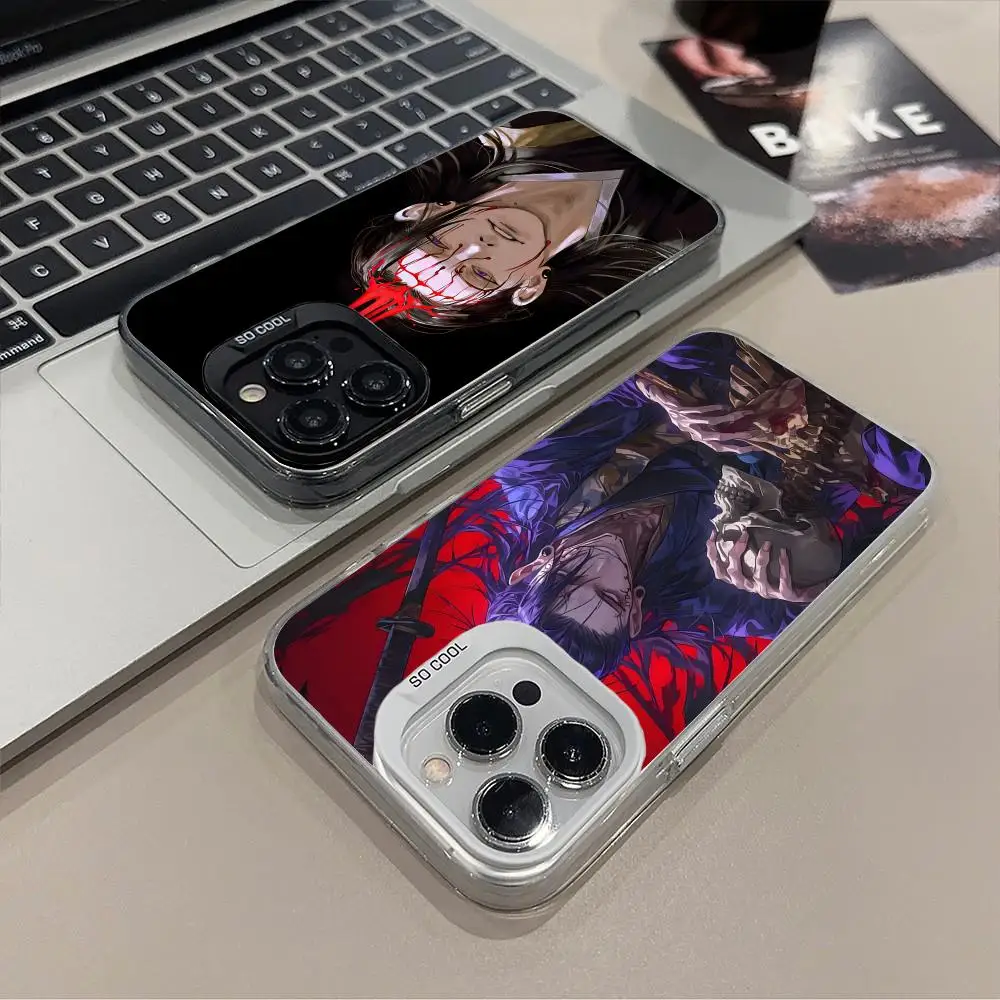

Чехол для телефона Jujutsu Kaisen Geto Suguru для iPhone 17, 16, 15, 14, 13, 12, 11 X XR XS 8 7 Air Pro Max Plus, полупрозрачный цветной чехол