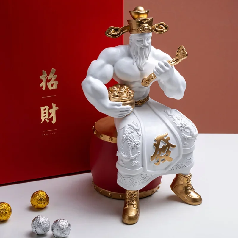 Muscle God of Wealth Fortune Decoration KIRIN Arm Store Opening Cashier Decoration Opening Gift