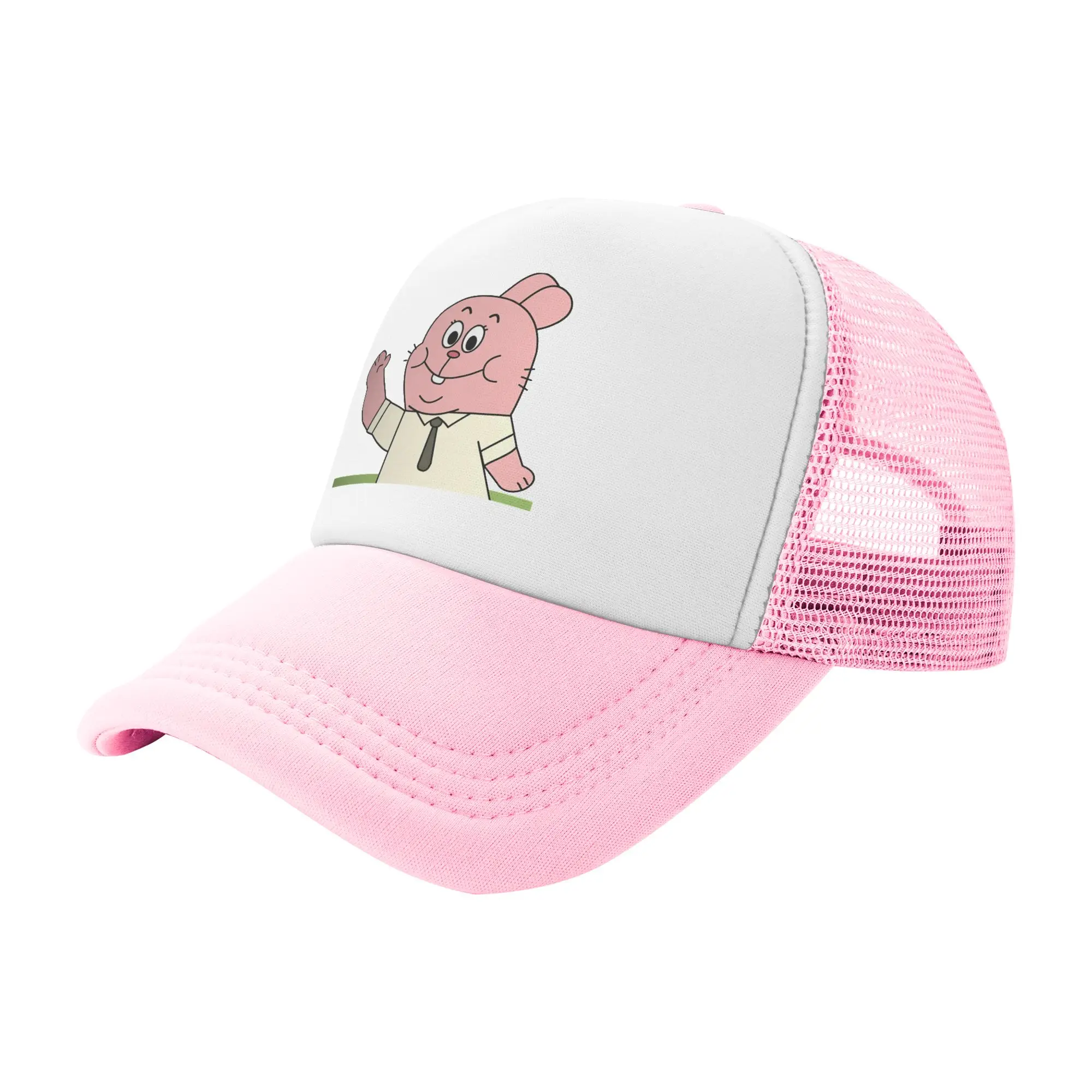 Hello Richard Watterson! Gumballs  Trucker Hat Men Women  Hats Trucker Hat Sun Hats Breathable Mesh Baseball Cap Summer