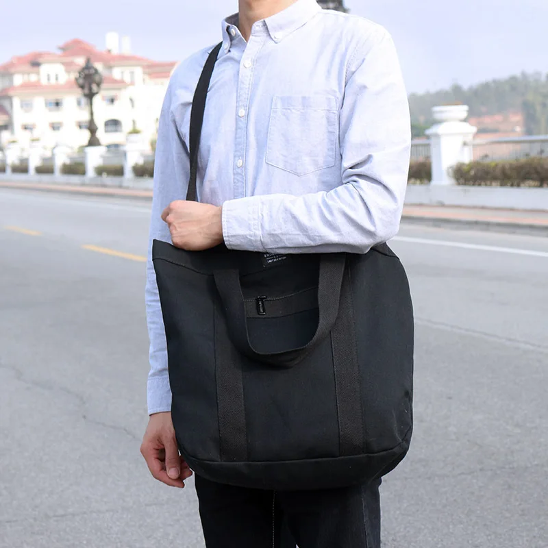 Summer New simple student canvas bag men Korean style casual shoulder messenger bag handbag unisex crossbody bag handbags 가방 sac