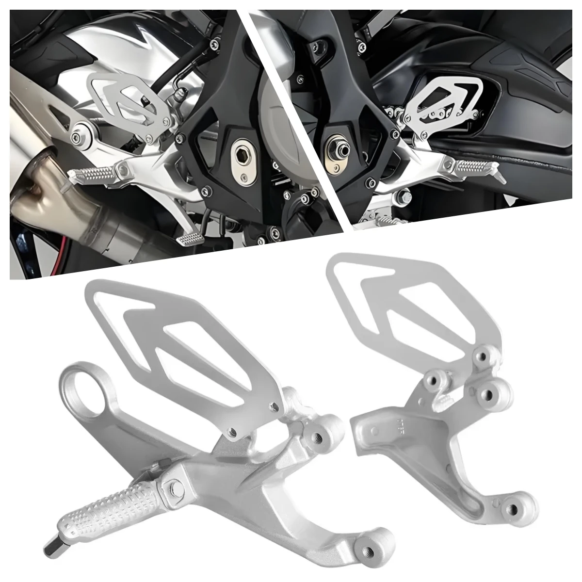 For BMW S1000RR S 1000 RR 2015-2017 2016 Motorcycle  Acsessories Front Driver Foot Pegs Footrest Bracket Kit.