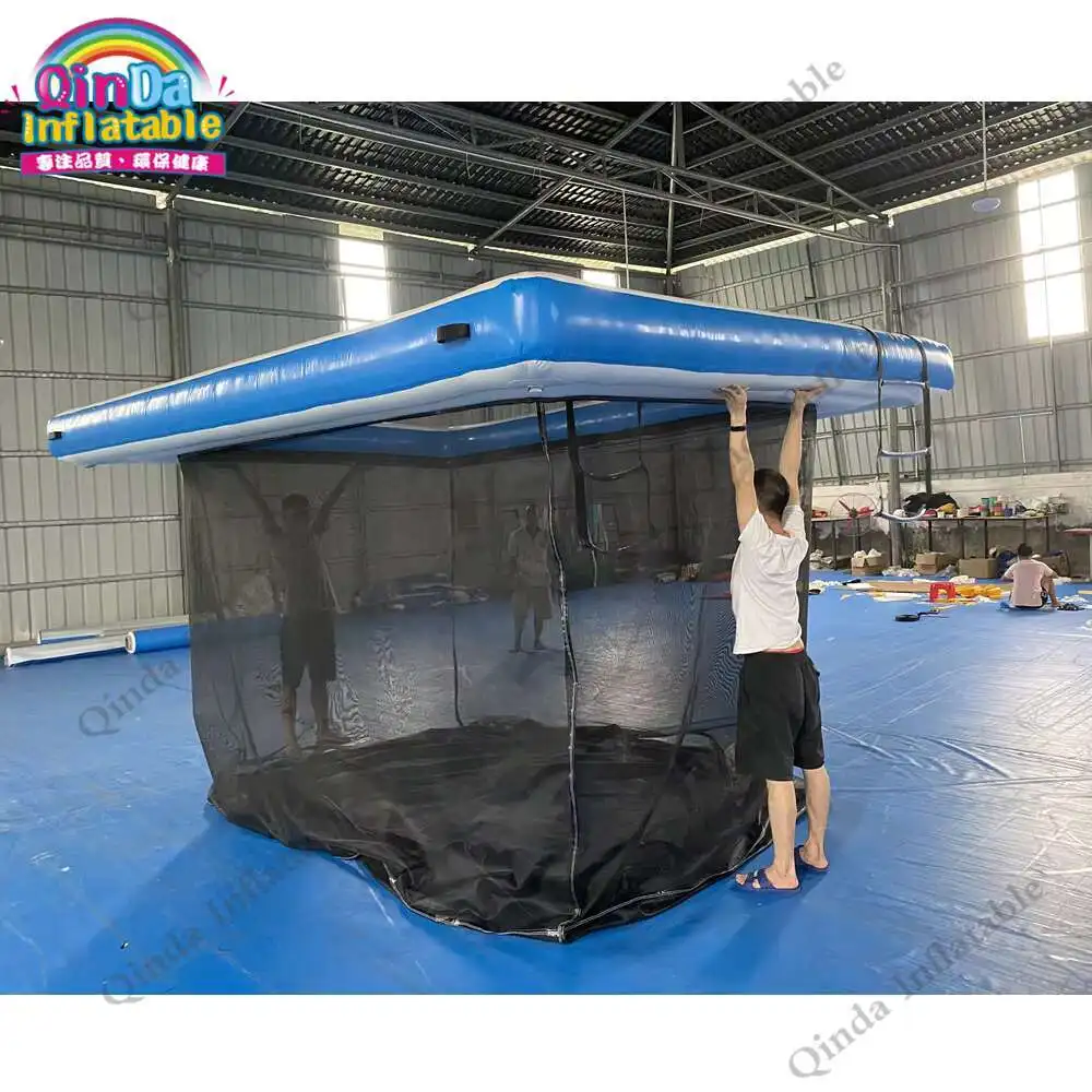 Piscina inflável flutuante do mar da piscina do iate para jogos aquáticos