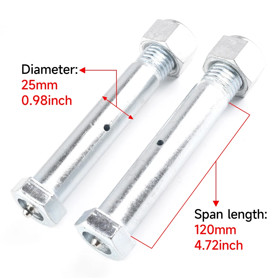 2 Buah Pin Ekskavator 25Mm/0.98 Inci Lampiran Pin Tautan Ember Ekskavator Mini Dapat Diganti