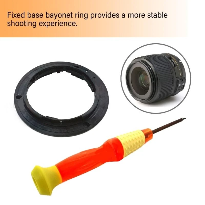 Upgrades Lens Base Mount with Repair Screwdriver for 18-55 18-105 18-135 55-200 Quick Attachment
