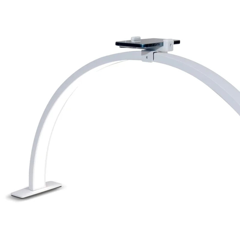 M11K-Arched Art Lamp-Half Moon Table Lamp With Phone Holder, Ideal For Manicure-Adjustable Light Source US Plug