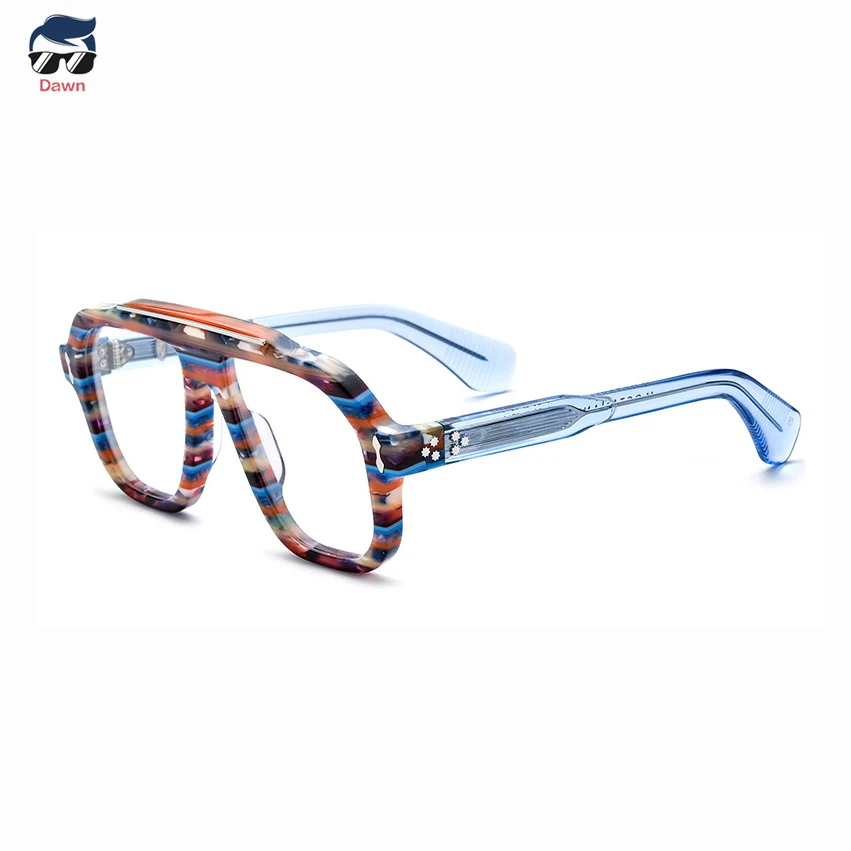 

Элитные очки-авиаторы ручной работы для мужчин и женщин: дизайнерская оправа из ацетата с возможностью установки линз по рецепту и фильтрации синего света