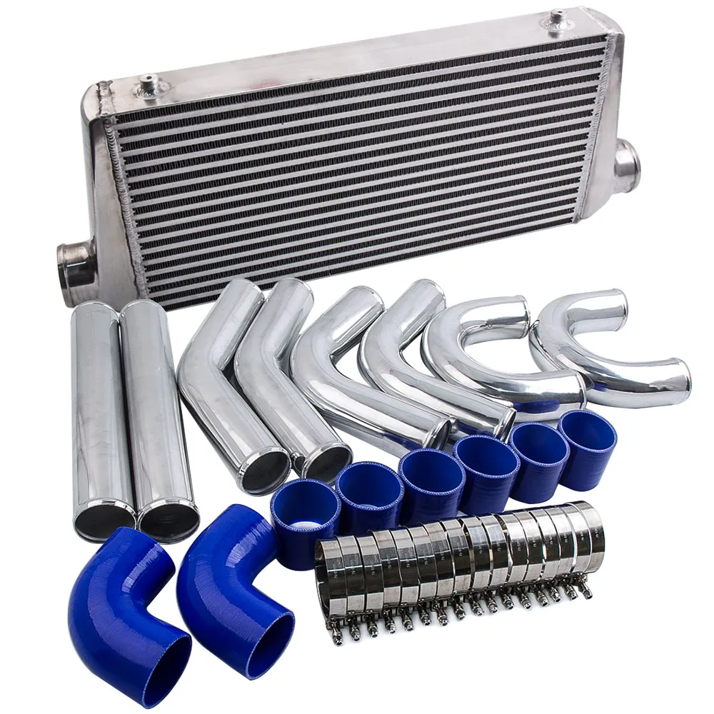 Universal 600x300x76 Intercooler Polished with 3