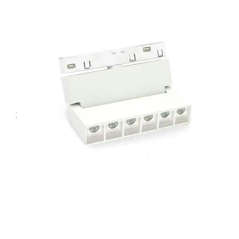 LED Magnetic Track Light Grille Flood Lamp Modern Embedded Flexible Linear Fixture LED Spotlight DC48V Ceiling Indoor Living