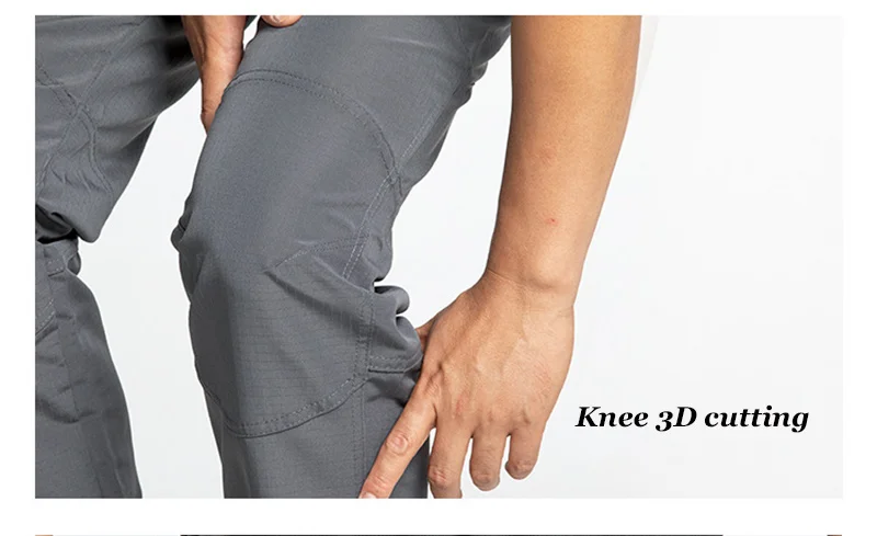 Neue taktische Cargohose für Herren, reißfeste und abriebfeste Hose mit vielen Taschen, gerader Schnitt, Arbeitshose, Outdoor-Hose für Wanderungen und Trekking. – Detail 16