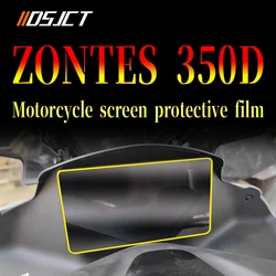 Para zontes 350d peças da motocicleta cluster scratch dashboard proteção filme velocímetro protetor de tela