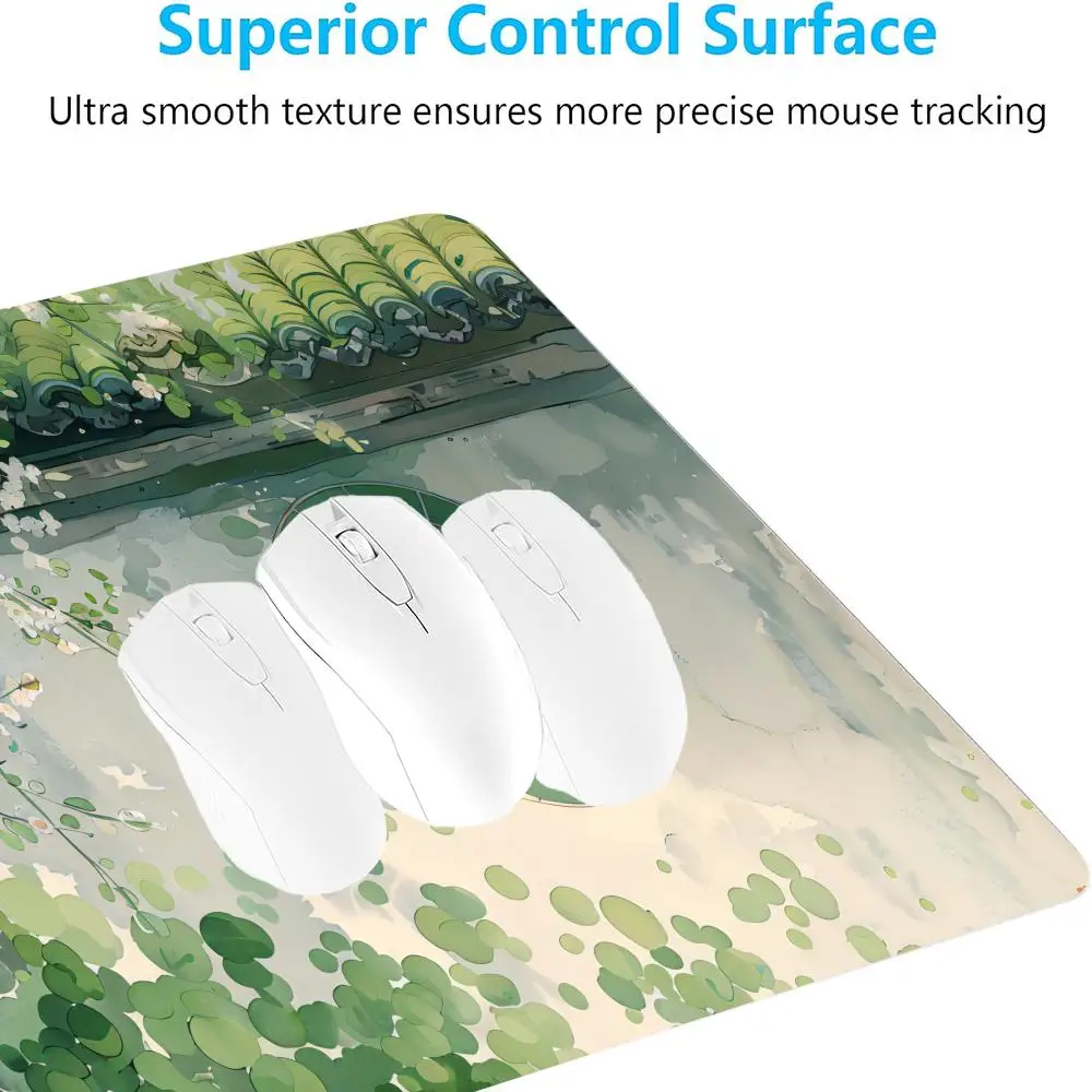 Bamboe tuinontwerp mini pc-monitor muismat grote muismat tablet gaming rubberen slot toetsenbord bureaumat computer gamers kantoor