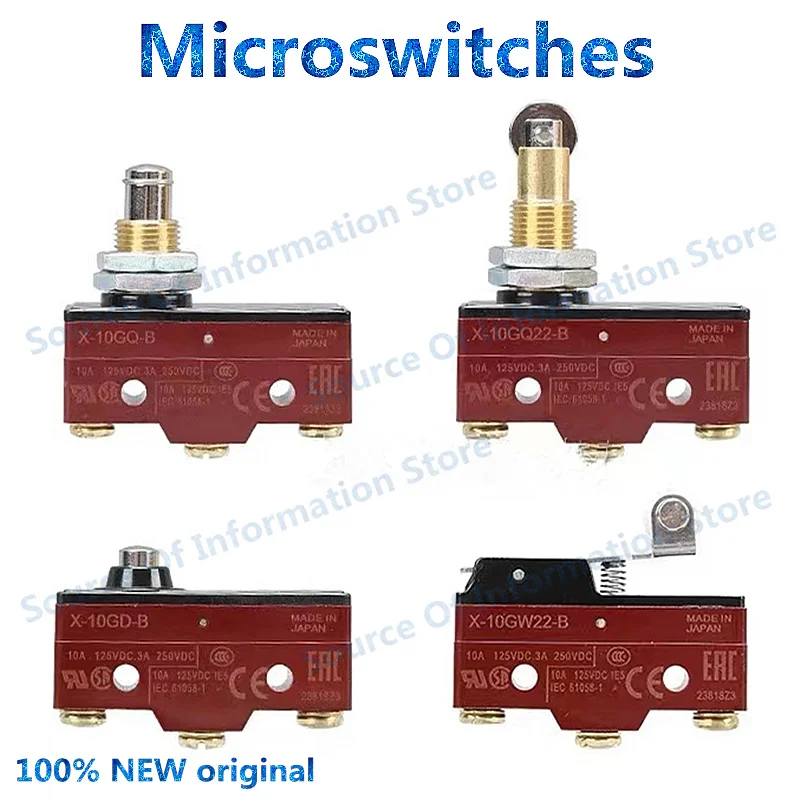 

5Pcs, Elevator Holding Switch, Micro Switch, X-10GD-B, GQ-B, GW22-B, GW-B