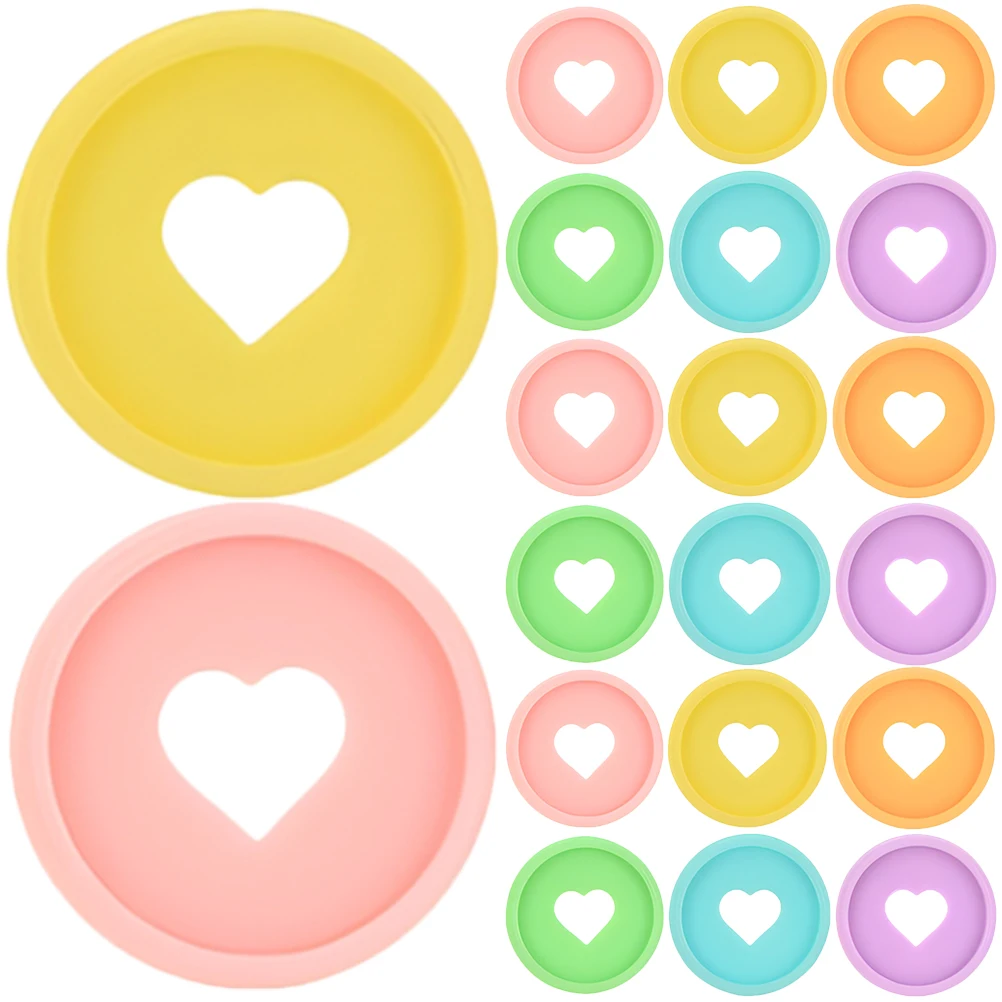 30pcs Binder 2 4cm Loose Leaf Index Card Rings Plastic Clips Craft Small Binder Rings Supplies Multifunctional Office Use