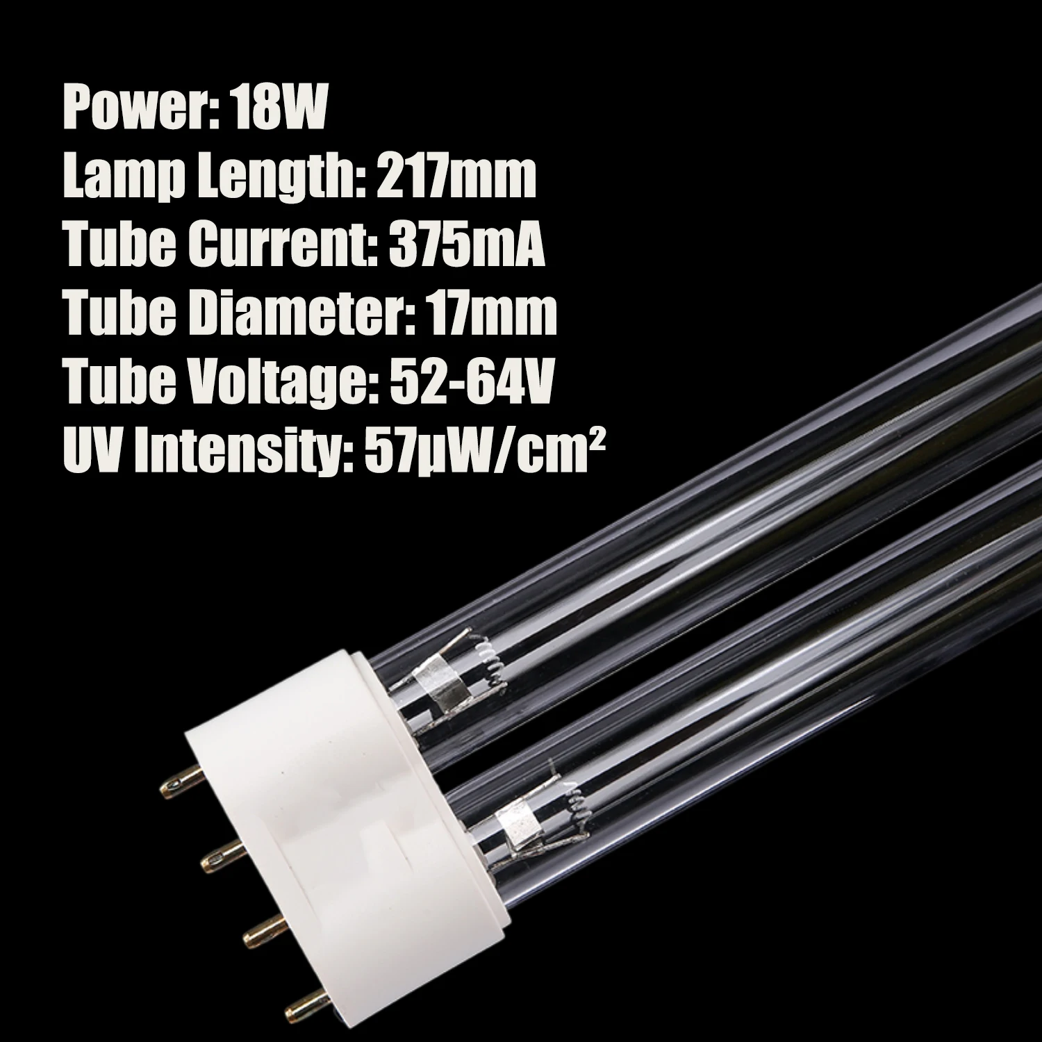 h型4ピン18w-24w-30w紫外線殺菌ランプチューブ、空気消毒機の滅菌と消毒用
