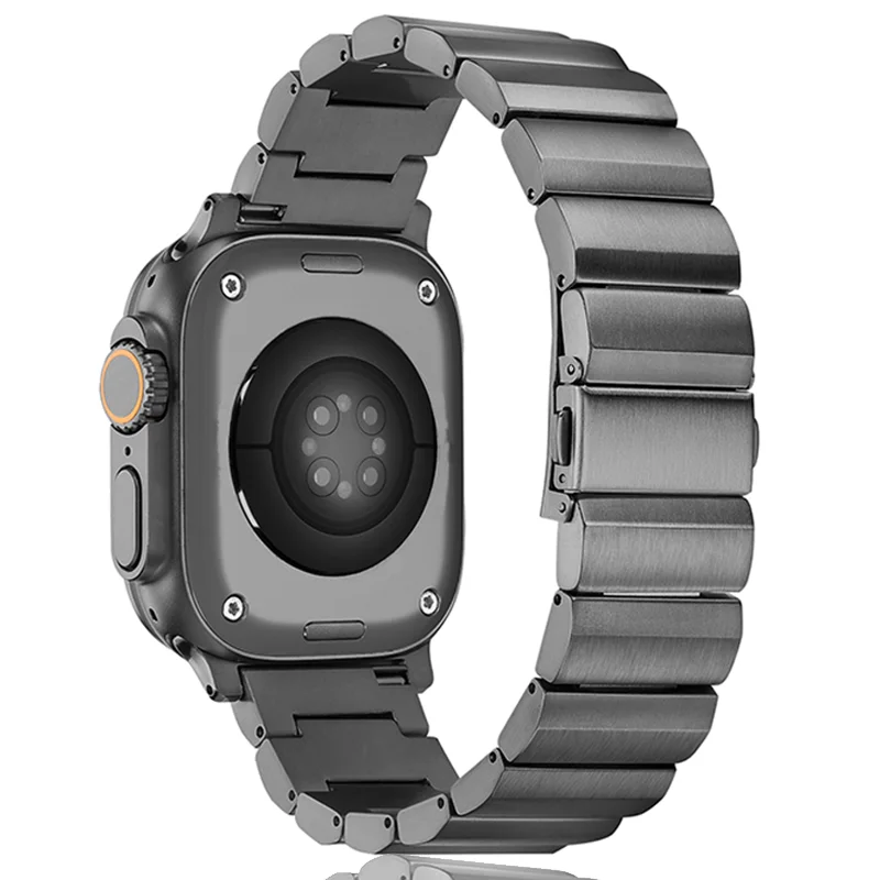 

Luxury Titanium Bracelet For Apple Watch Ultra 2 49mm Series 9 41 45mm For iWatch 6 5 4 se 38mm 40 42mm 44mm Metal Business Band