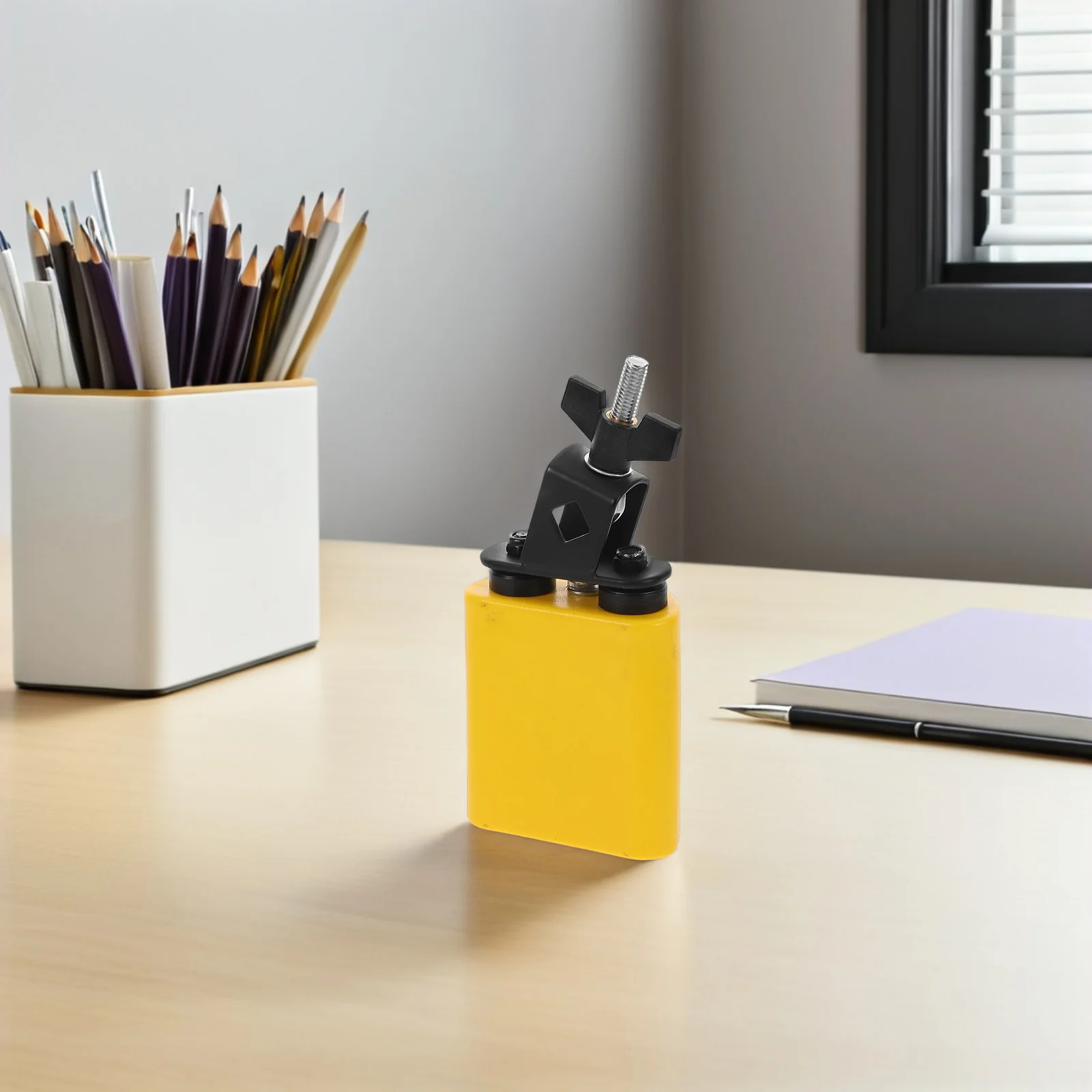 

Professional Orff Percussion Cowbell Vibrato Design Metal Cow Bell Bright Yellow For Kids Auditory Learning Educational