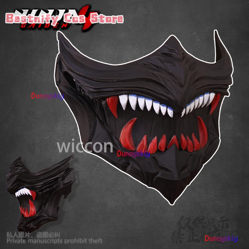 

Косплей 3D маска реквизит аксессуары для аниме игры NINJA GAIDEN 4 косплей Хэллоуин Рождество Cos черный костюм полилуктическая кислота Cus