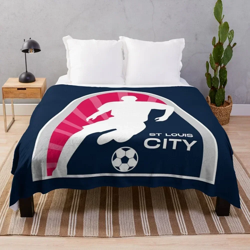 

STL Soccer Dribble Throw Blanket Soft Comfort Blanket for Reading Watching TV