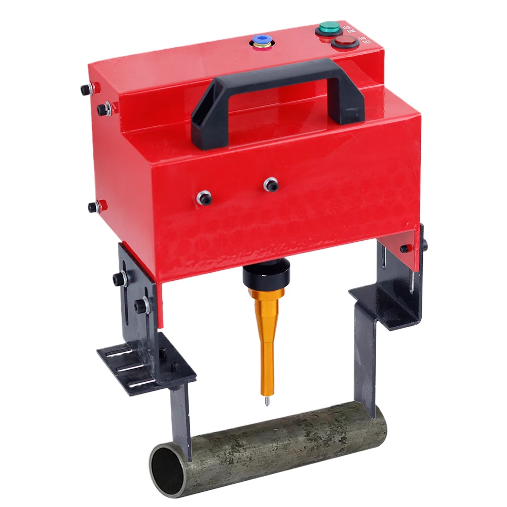 With Round Bracket Portable Metal Pneumatic Dot Peen Marking Machine For VIN Code(100*20mm) Frame chassis number 220V/110V