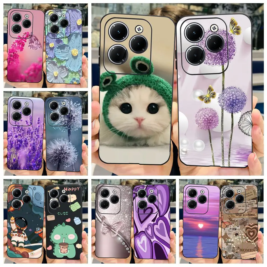 For Infinix Hot 40 Pro Case X6837 Cute Fashion Cover Soft Silicone Phone Case For Infinix Hot 40i Hot40 Pro Hot40i Fundas Bumper