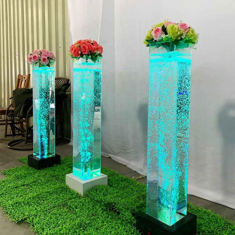 glowing water bubble tube light shop decoration for restaurant