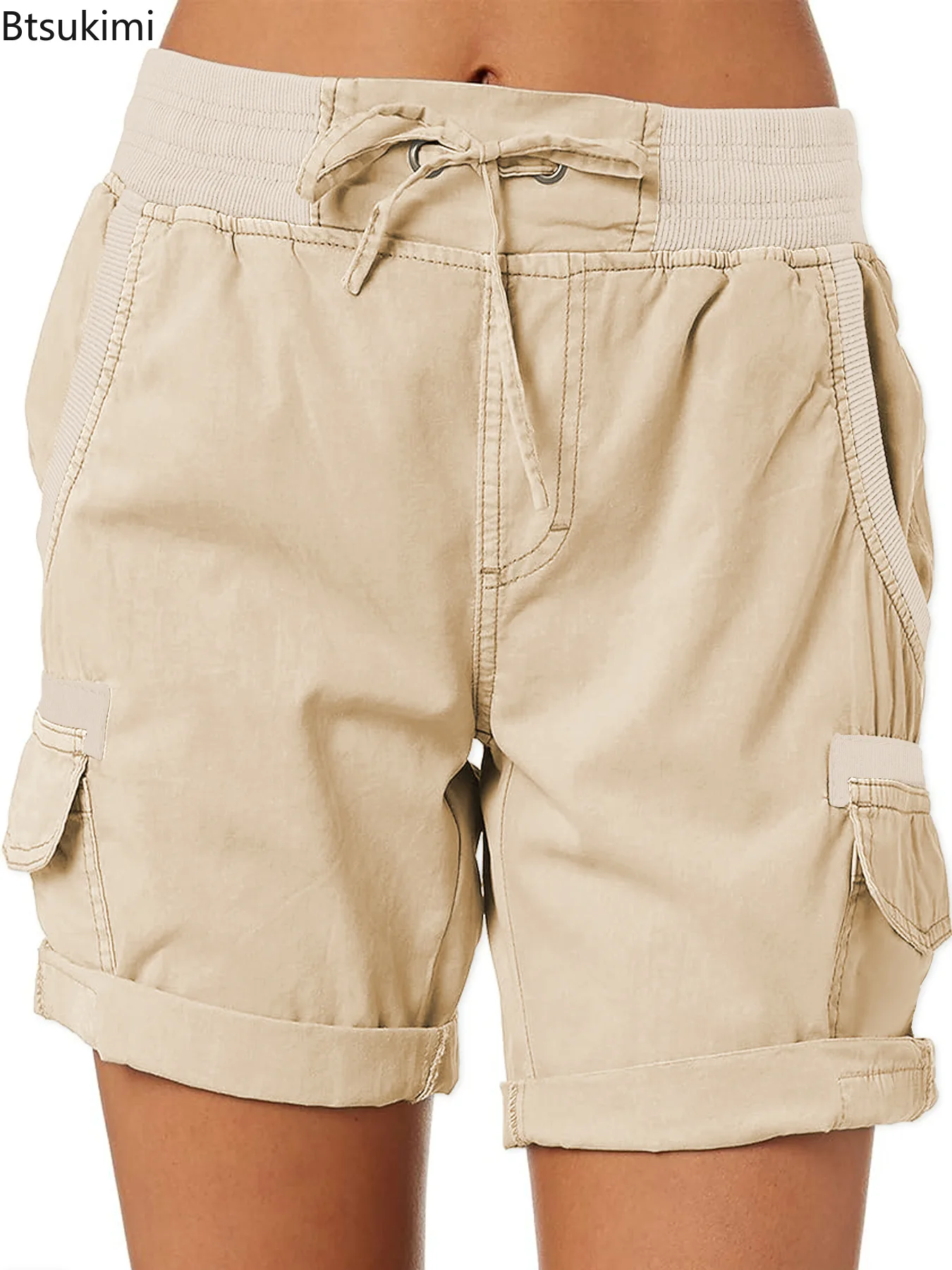 2026 Women's Cargo Shorts Pant - đánh giá và giá Short Linen Drawstring