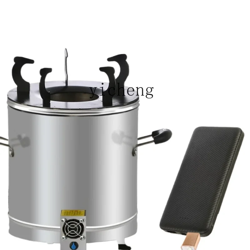 

Heating Stove Outdoor Smoke-Free Stainless Steel Exposed Camping Fire Home