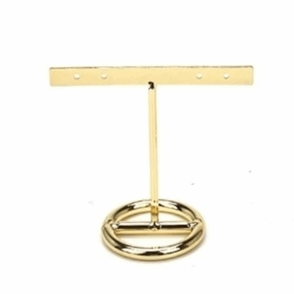 T-Shaped Jewelry Display Stand Premium Feel Professional Metal Earring Display Rack Creative Luxury Earring Display Stand