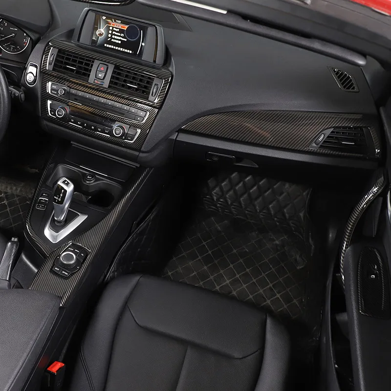 For BMW 1 2 Series F20 F21 F22 F23 2012-2018 ABS Carbon Fiber Car Center Control Interior Decoration Sticker Car Accessories view 4