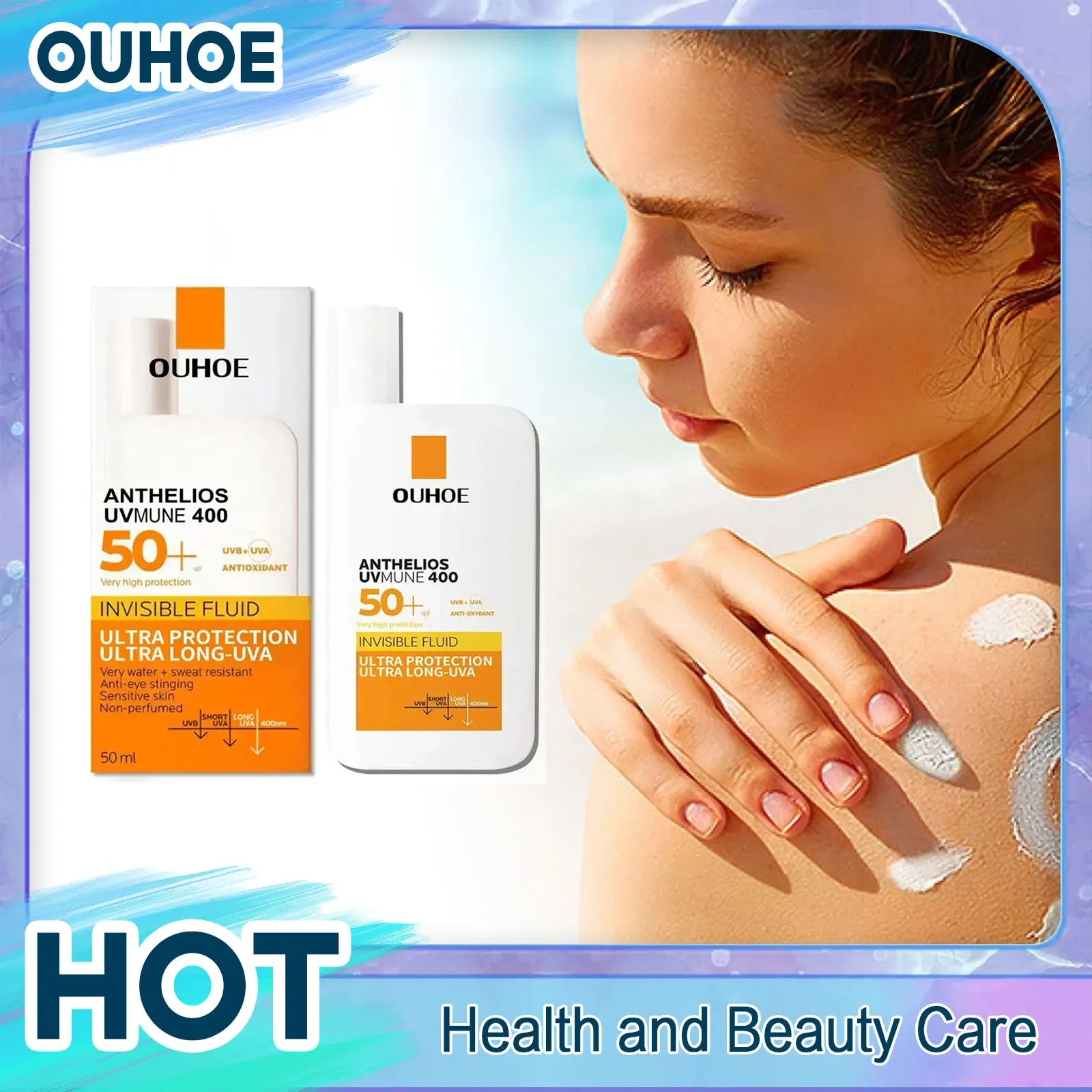 Original Facial Body Sunscreen Whitening Sun Cream Sunblock Skin Protective Cream Anti Sun Facial Protection Cream Ultra SPF 50