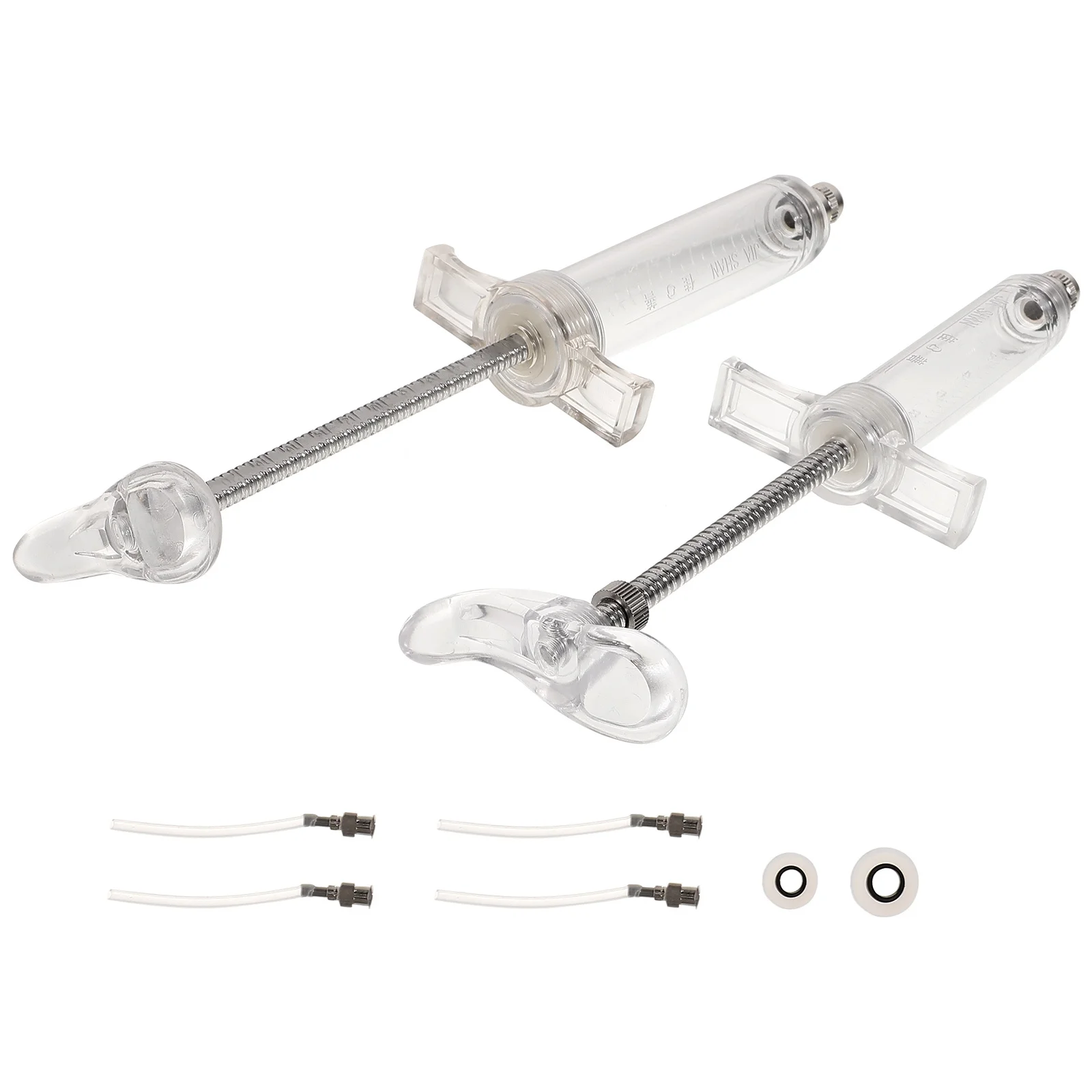 

2 set Syringe For Birds Durable Plastic Bird Tube Clear Scale Milk Syringe Parrot Hand Feeding Puppy Feeding Tube Pet Feeder