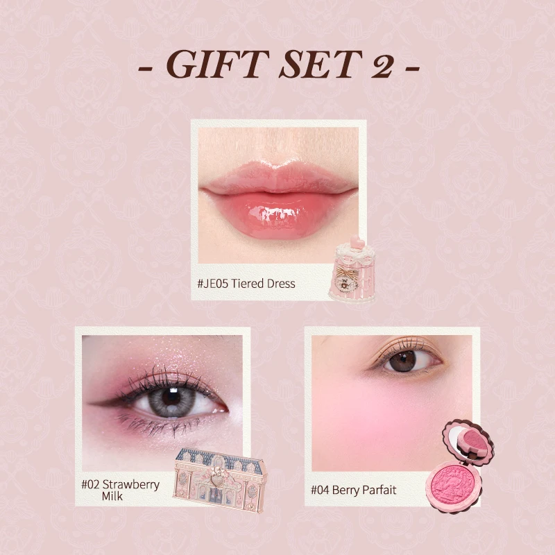 [NEU]Flower Knows The Sweetie Bear Collection Make-up-Geschenkset inklusive Lidschatten oder Concealer + Rouge + Lippenstift