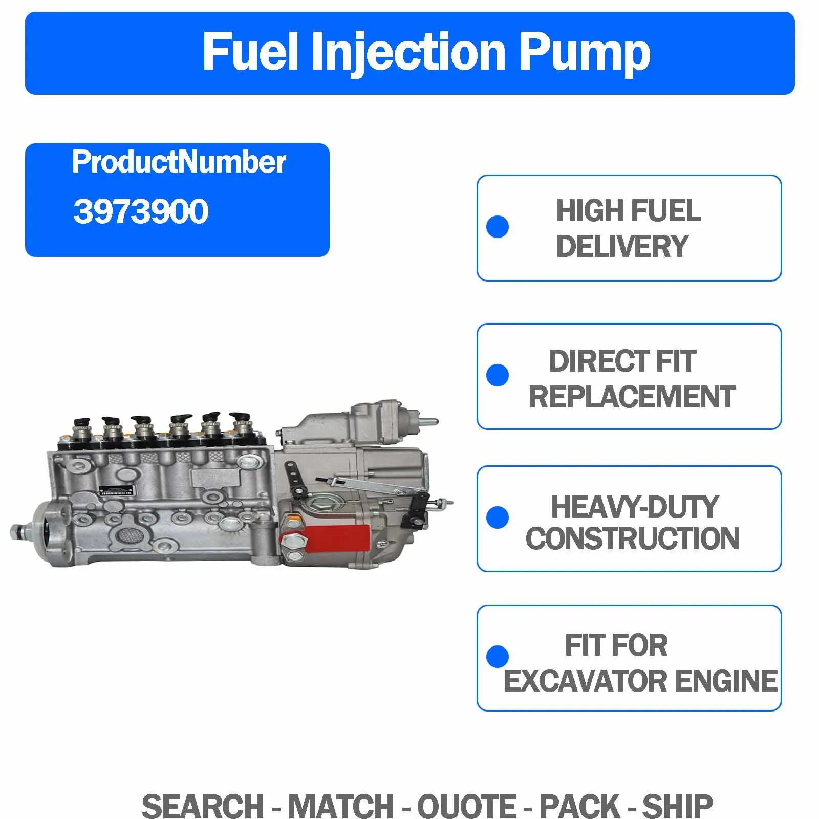 402066741 1066694000 Fuel Injection Pump For Cummins 6C 6CT 6CTA 8.3L Engine