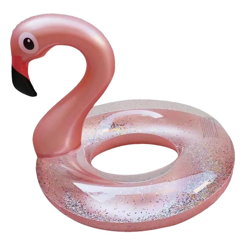 

2024 Outdoor Recreation Equipment Inflate Outdoor Garden Indoor Adult Kids Plastic PVC Big Flamingo Swim Ring for Swimming