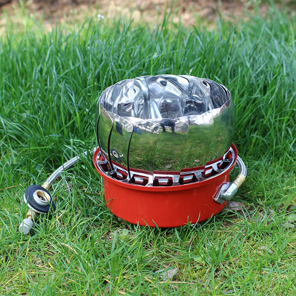

Portable Gas Burner Creative Burner Ends Steel Furnace End Durable Stove Head for Camping Burner Barbecue
