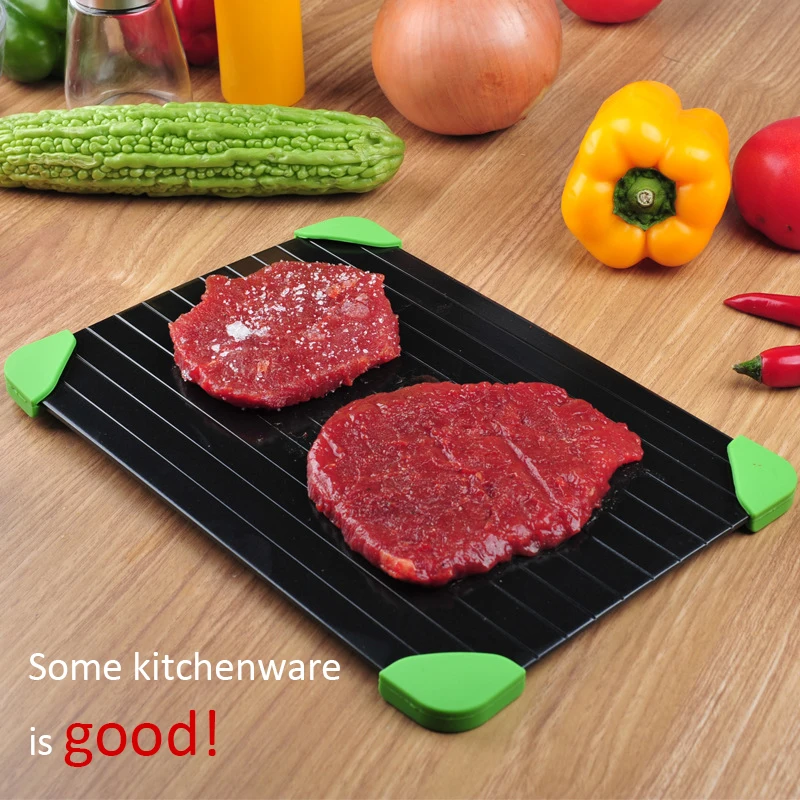 Fast Defrosting Tray Planche Decongelation Thaw Frozen Food Meat Fruit Quick Defrosting Plate Board Defrost Tray Kitchen Gadgets