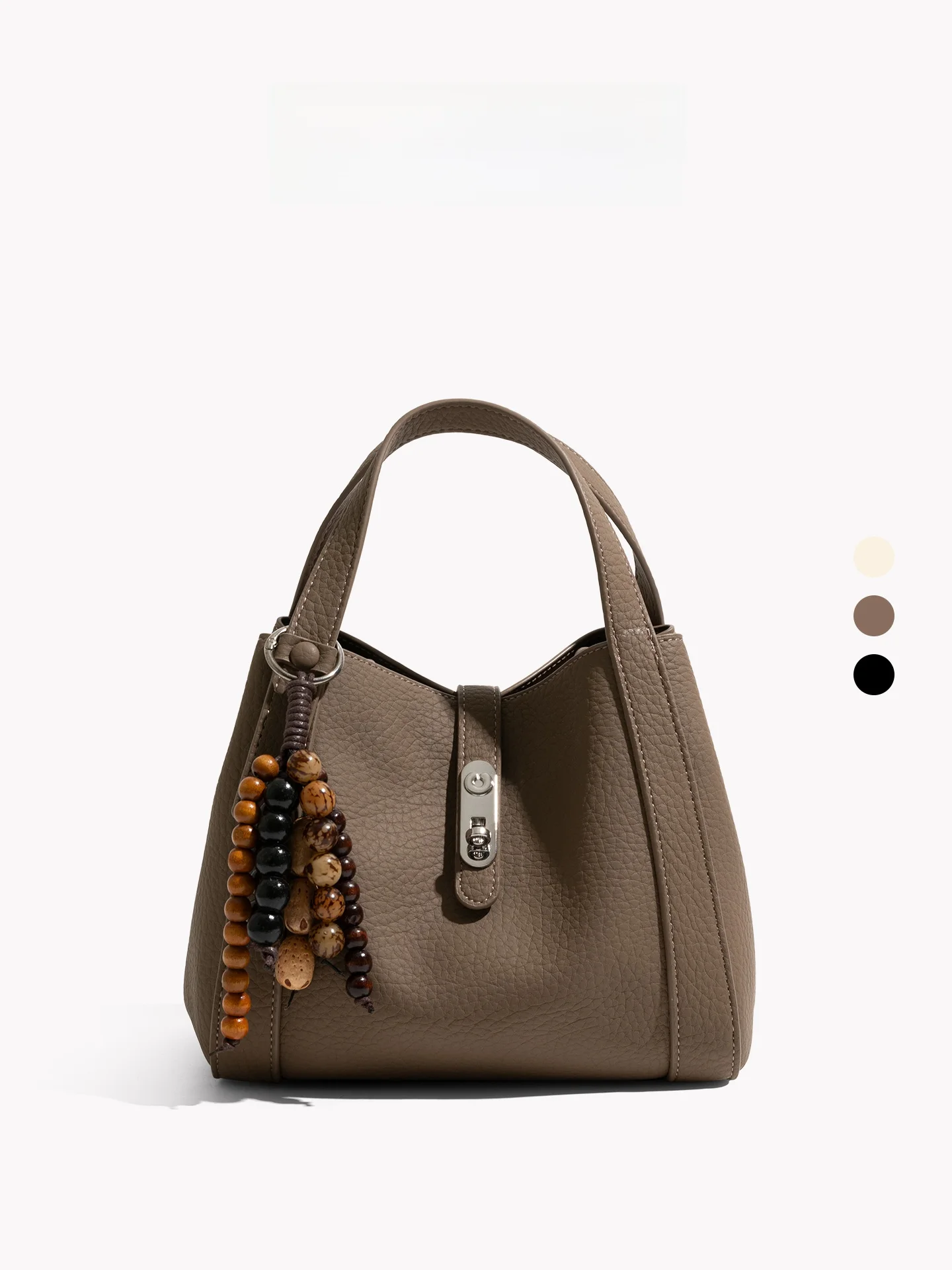

Orange Girl Luxury High-End Lychee Pattern Bucket Bag Women's Single Shoulder Crossbody Handbag Fashionable Small Outing Bag