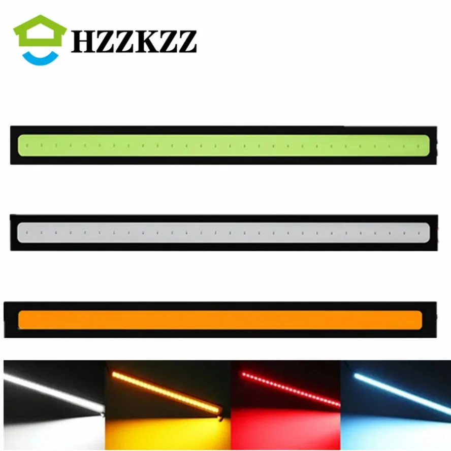 

10 PCS 17cm high brightness LED COB waterproof daytime running lights 12V 6500K car interior design strip lights car lighting