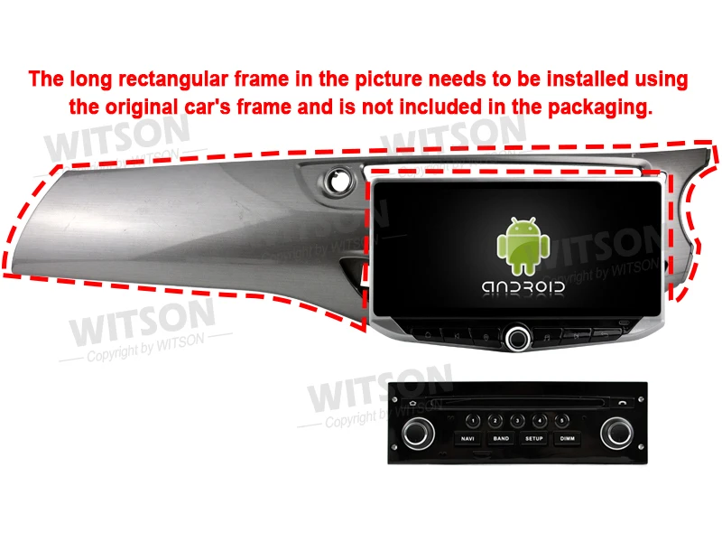 10.88'' Android 14 Car Radio Multimedia For Citroen C3 DS3 C5 2009-2017 Phone Holder Type-C charging GPS CarPlay Player Stereo