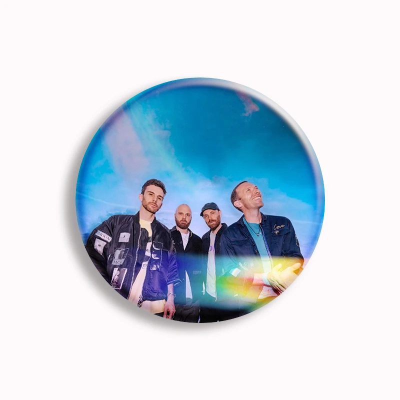 Coldplay Everyone Is An Alien Somewhere Button Pin Music Band Rainbow Aesthetic Brooch Badge Bag Decor Fans Collect Friends Gift