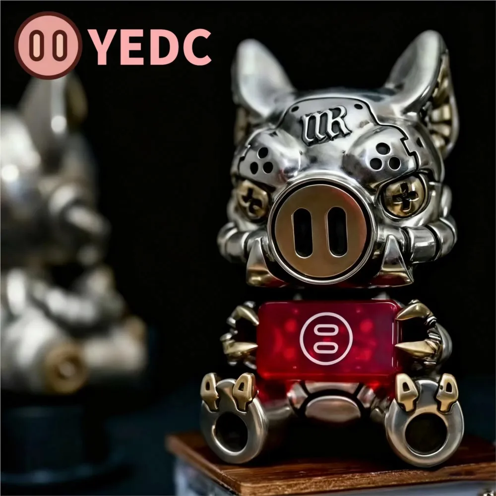 YEDC Ornamento in cupronichel Ornamento da tavolo Giocattoli Fidget per adulti Accessori da scrivania con base scorrevole Fidget