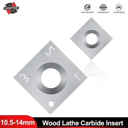 Carbide Insert 12x12x2.2/10.5x10.5x2.2/14x14x2mm CNC Spoilboard Surfacing Router Bit Insert for WoodWorking