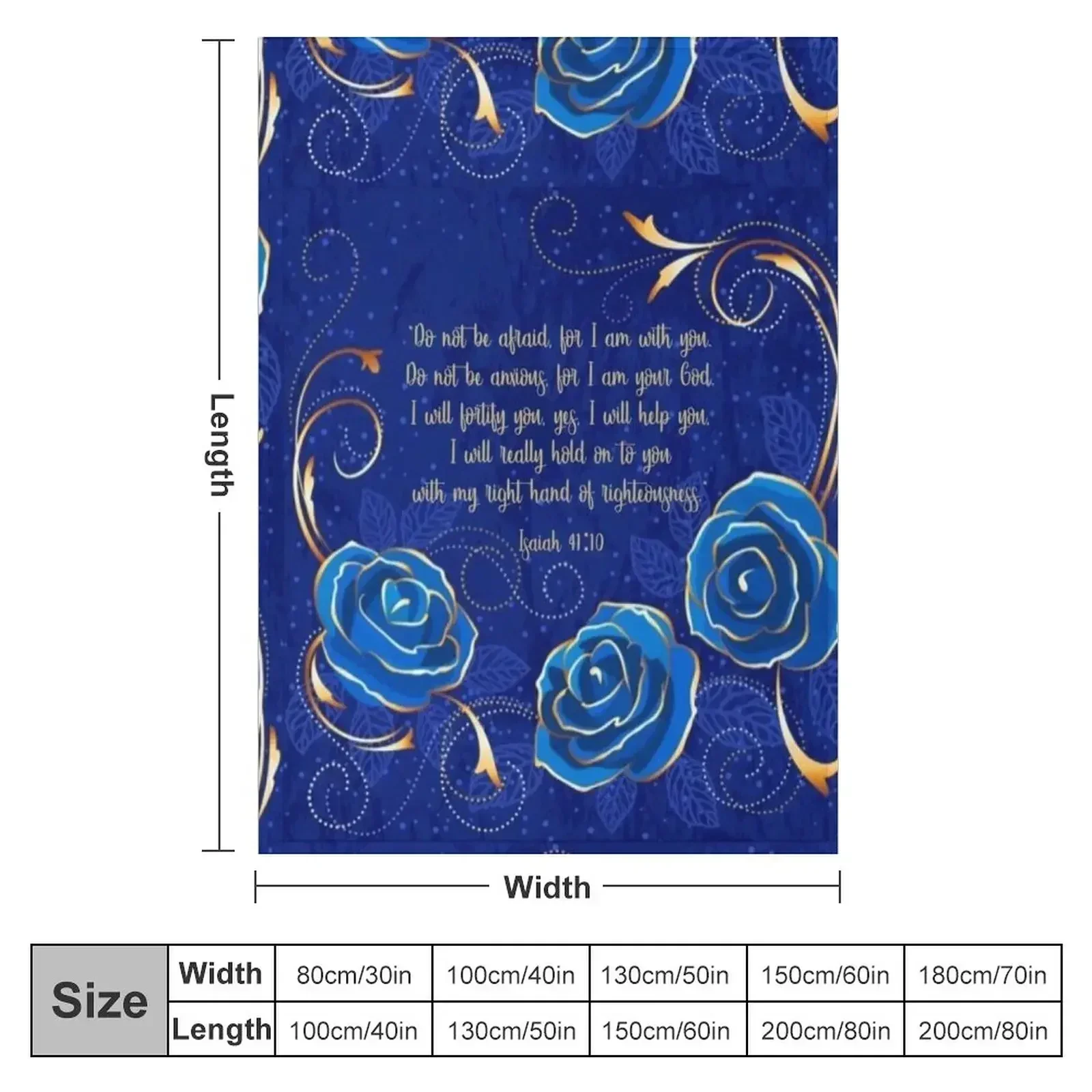 Isaiah 41:10 Throw Blanket bed plaid Winter beds cosplay anime Multi-Purpose Blankets For Sofas For Decorative Sofa Blankets