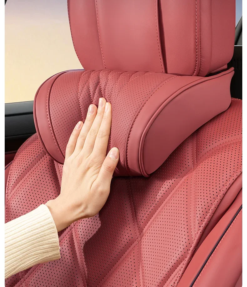 Für GENESIS Luxusauto-Kopfstützenkissen G70 G80 G90 GV60 GV70 GV80 GV90 Memory-Schaum-Autonackenkissen Atmungsaktive Auto-Lendenstütze – Detail 7