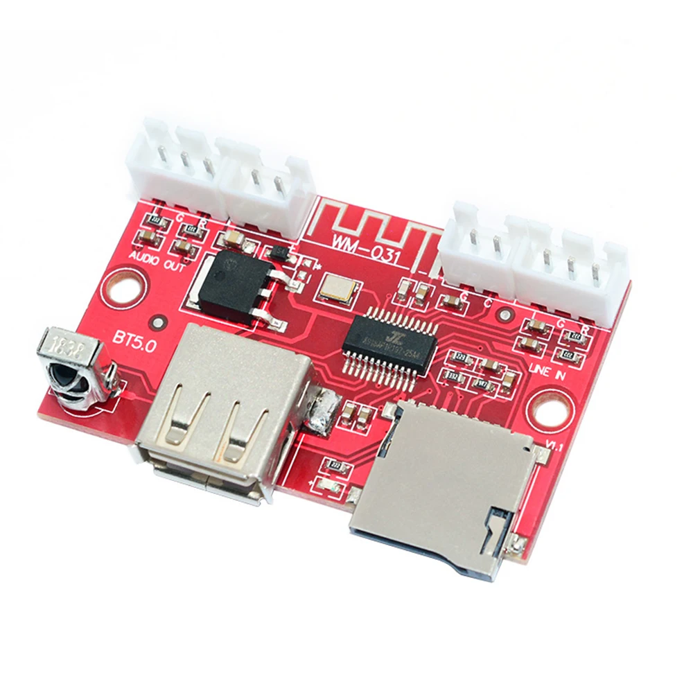 USB Bluetooth 5.0 Digital Decoding Board U-disk TF Card Aux Signal Input Support MP3 WMA WAV FLAC APE Remote Control DAC Decoder