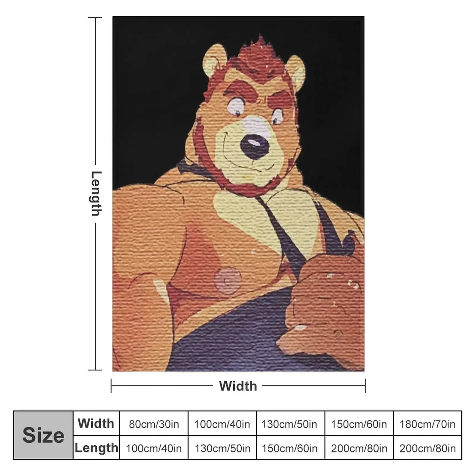 Bara gay bear nipples Throw Blanket for sofa blankets and throws Furry Flannel manga Decorative Beds Blankets