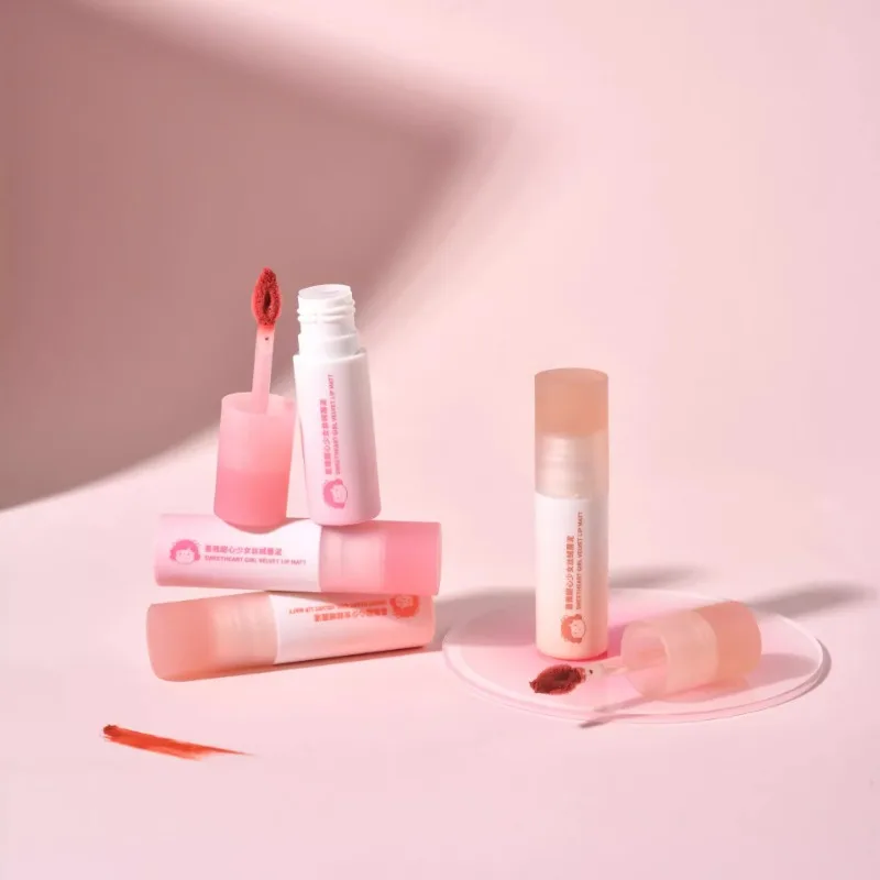 Thyra Lip Mud Sweet Girl Velvet Lip Glaze Matte Lippenstift Lipgloss Langanhaltend Farbecht K-Beauty Original Make-up Kosmetik