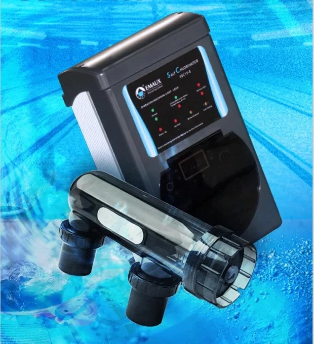 Generador de hipoclorito de sodio clorador de sal serie Emaux SSC para piscina