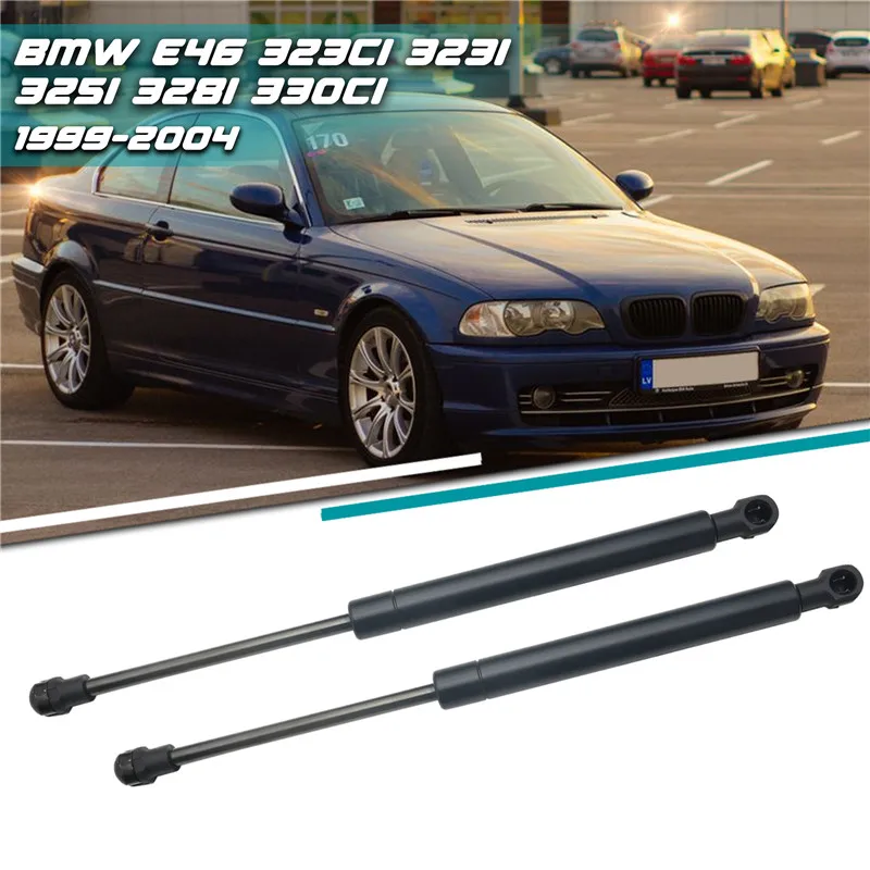 2Pcs/set Car Bonnet Hood Lift Supports Shock Struts For BMW E46 323Ci 323i 325i 328i 330Ci 1999 2000 2001 2002 2003 2004